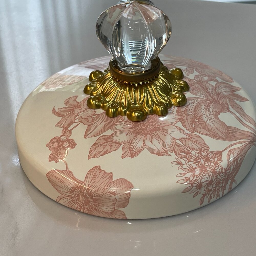 MacKenzie-Childs Rosy English Garden Sweets Jar — Large Tilt-Top -1 Gallon - Picture 14 of 16